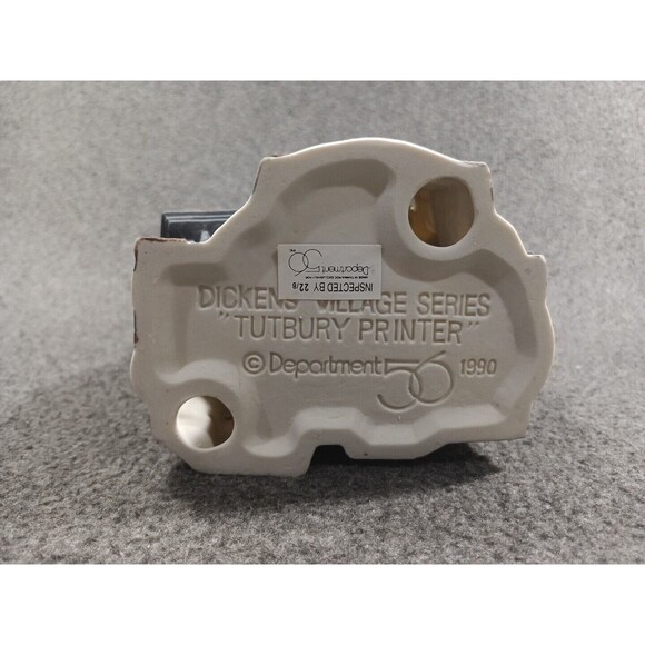 Dept 56 Dickens Village Turbury Printer 5586-9 Retired w/Box & Sleeve - Picture 10 of 15